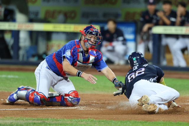 삼성 라이온즈의 강민호. 삼성 제공