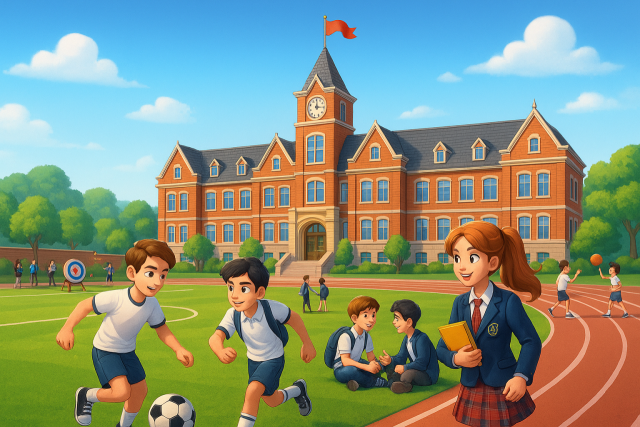 AI로 생성한 학교 이미지.