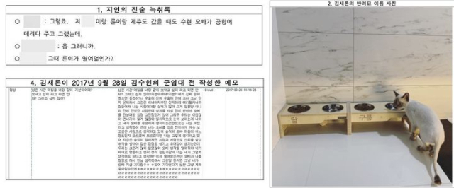 김새론 유족 측이 공개한 증거.