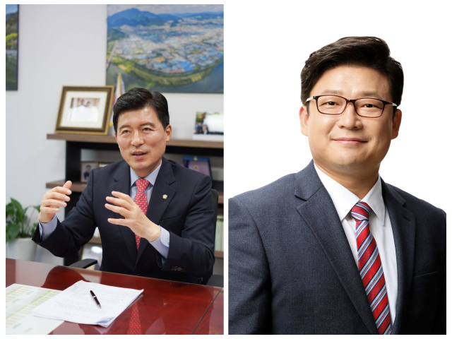 왼쪽부터 구자근 국민의힘(구미갑) 의원, 강명구 국민의힘(구미을) 의원. 이영광 기자