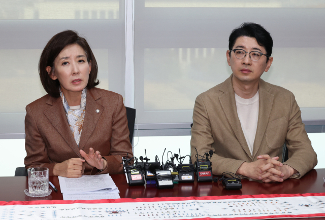 국민의힘 나경원 의원이 20일 서울 여의도 국회 의원회관 자신의 의원실에서 