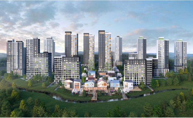 과천주암 공공주택지구 C1블록 조감도.