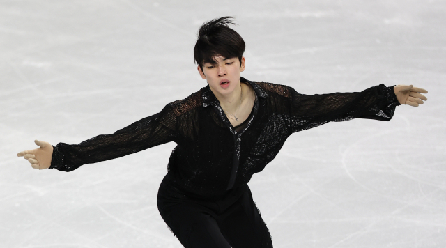 4회전 점프서 아쉬운 실수 차준환, 랭킹대회 쇼트 3위