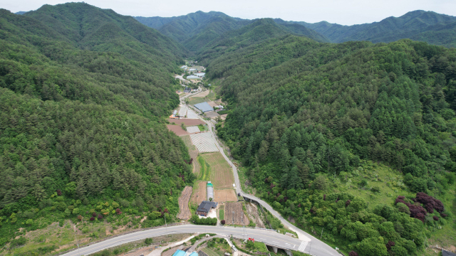 경북 영양군 양수발전소가 조성될 일월면 용화리의 조성 예정지의 모습. 이곳에는 총 사업비 2조5천억원 가량이 투입 돼 설비용량 1GW(원전 1기급)의 양수발전소가 조성된다. 영양군 제공