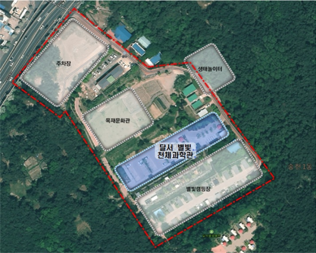 달서별빛천체과학관 위치도. 달서구청 제공