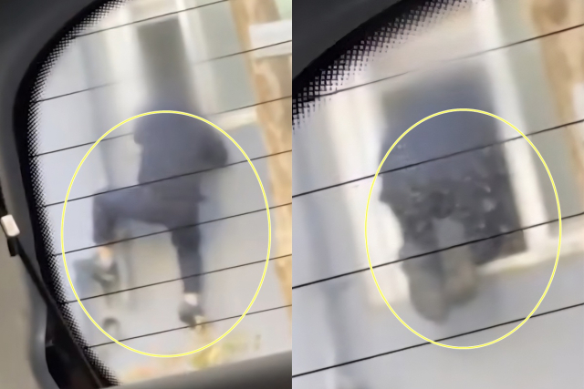 지난달 28일 오후 1시쯤 경기 시흥시 정왕동의 한 아파트 1층 세대에 침입하는 남성의 모습. 경기도소방재난본부 제공