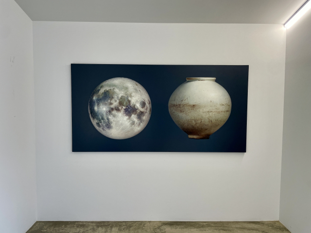 갤러리동원 앞산에서 열리고 있는 김상우 개인전 전경, 이연정 기자