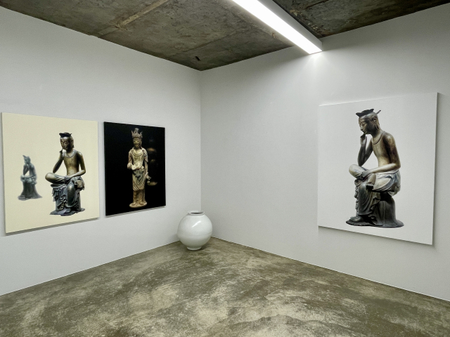 갤러리동원 앞산에서 열리고 있는 김상우 개인전 전경, 이연정 기자