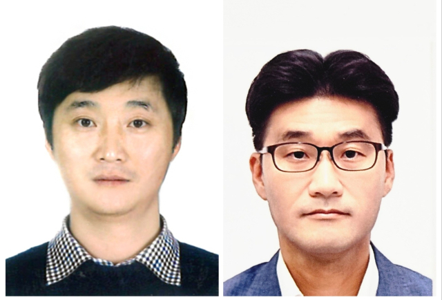 2025년 구미시 최고장인. 왼쪽부터 시각디자인 직종의 이창용 씨, 절삭가공 직종의 윤재훈 씨. 구미시 제공