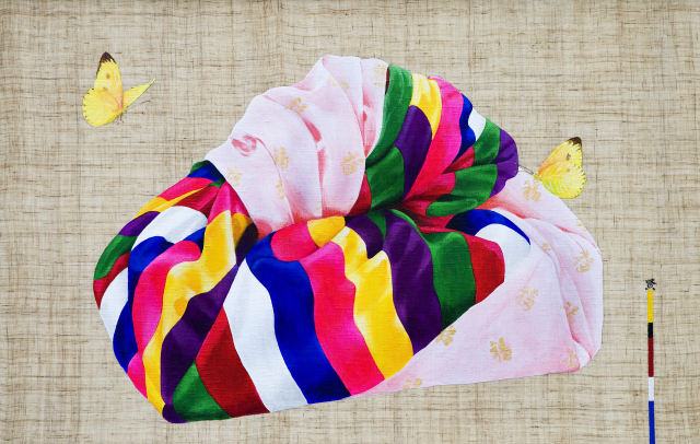 정현숙, 복을 담은 보자기, 100x65cm