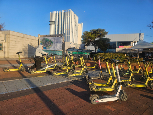 캠퍼스 내 킥보드 금지령?…지역大 이용 제한 방안 검토 나섰다