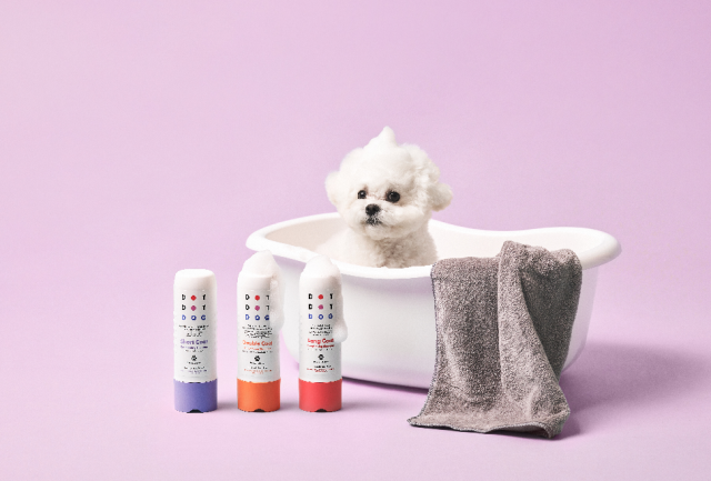 반려견 전용 펫 샴푸 '닷닷펫', 동아제약 통해 국내 첫 선…모질별 맞춤 구성 눈길