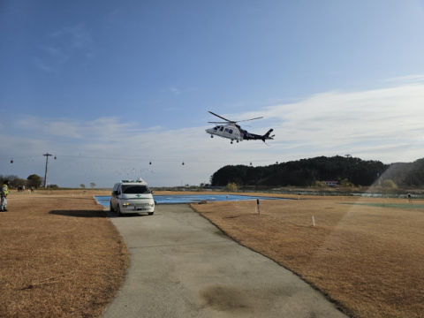 신한울 3·4호기 건설 현장 근로자, 닥터헬기 긴급 이송으로 생명 지켜