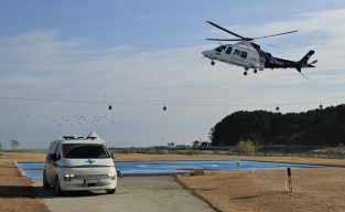 신한울 3·4호기 건설 근로자 '닥터헬기 이송' 생명 지켜