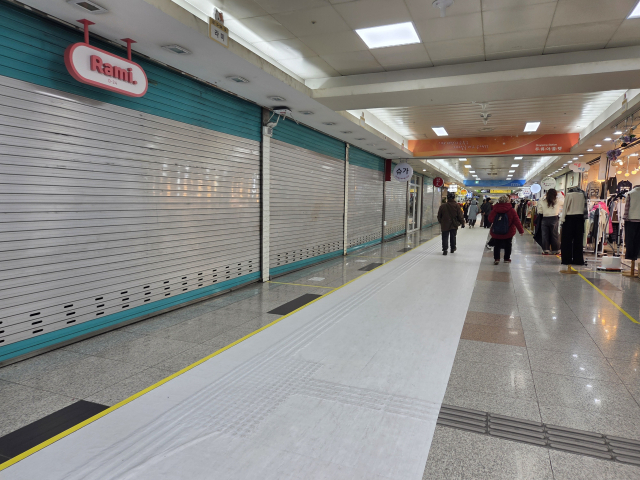 대구 서구 두류지하도상가. 정은빈 기자