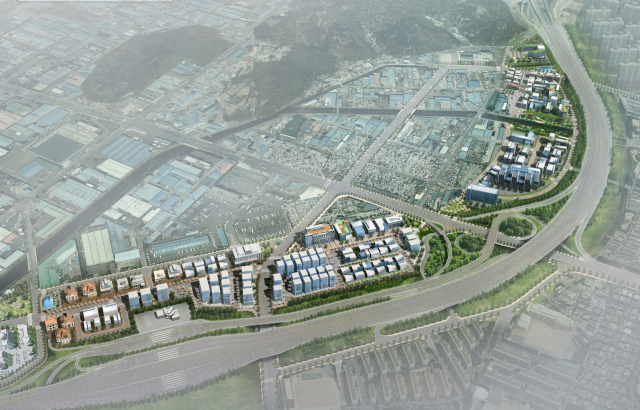 대구 인쇄·출판업이 명칭 변경을 계기로 디지털·소프트웨어 중심 산업으로의 전환을 모색하고 있다. 사진은 대구인쇄출판밸리 조감도. 대구출판인쇄산업단지협의회 제공