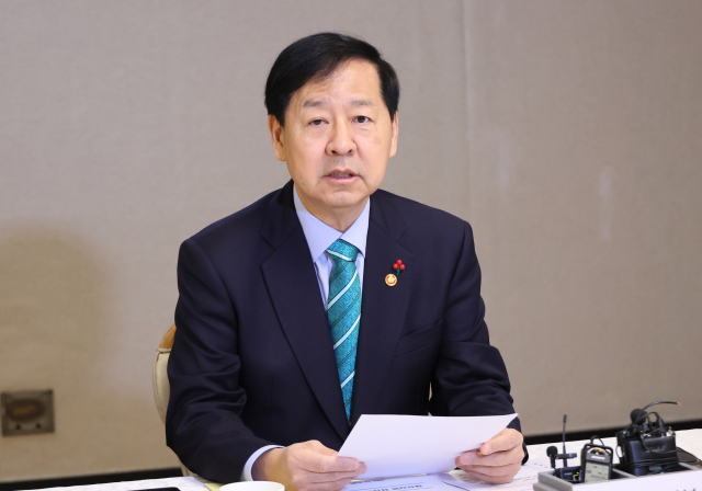 구윤철 부총리 겸 기획재정부 장관이 8일 서울 종로구 정부서울청사에서 열린 제28차 관계부처 합동 재정집행 점검회의에서 발언하고 있다. 연합뉴스