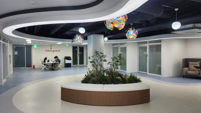 경북 구미역사에 마련된 구미영스퀘어 청년공유오피스 내부. 이영광 기자