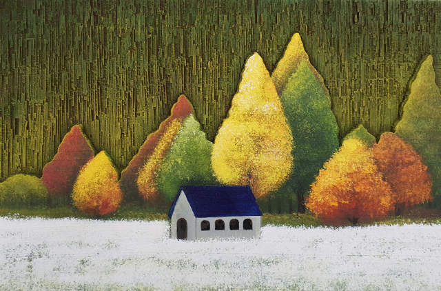 김인순, 사랑으로, 나무 조각 후 채색