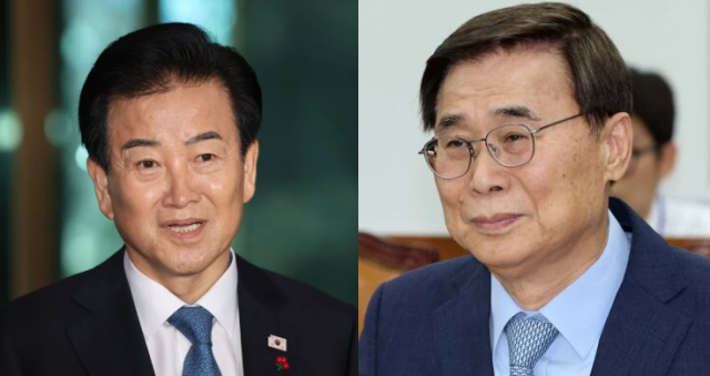 정동영 통일부 장관과 이종석 국가정보원장. 연합뉴스