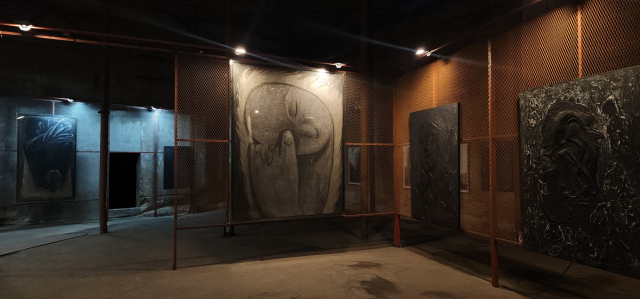 길후 개인전이 열리고 있는 부산 스페이스 원지. 작가 제공