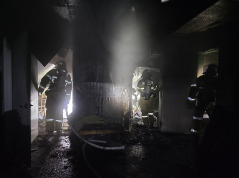 영주시 풍기읍 교촌리의 한 단독주택에 화재, 주택한채 전소 2천400여만원 피해