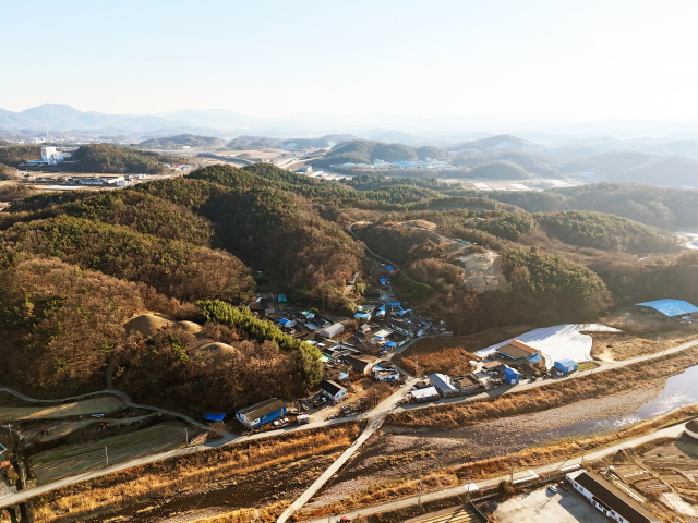창녕 계성고분군 원경 사진.