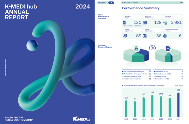 케이메디허브는 15일 연구개발과 기술서비스, 글로벌 기업지원 성과를 영문으로 정리한 