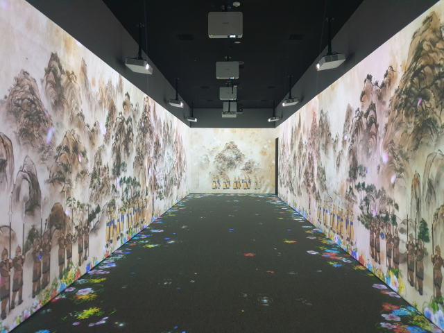 대장경테마파크 미디어아트. 합천군 제공