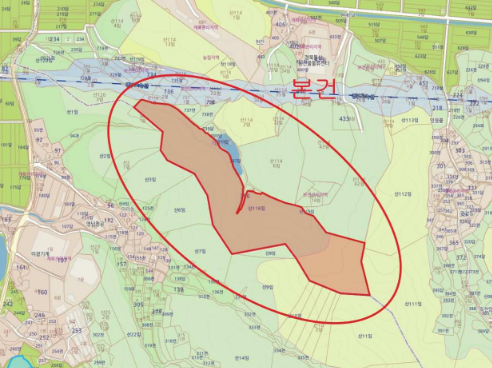 경상북도 경산시 진량읍 현내리 임야