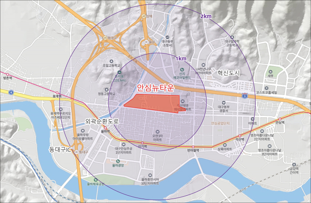 신세계사이먼이 안심뉴타운에 프리미엄 아울렛을 조성한다. 2028년 개장을 목표로 하며, 연간 600만명 방문과 1천여 명 고용 창출 효과가 기대된다. 대구시 제공
