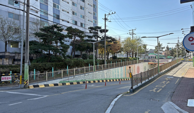 경주 황성제2지하차도 상부 구간 전경. 경주시 제공