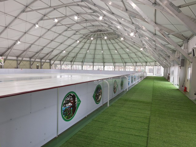 오는 20일 왕피천공원 빙상장이 문을 연다. 울진군 제공