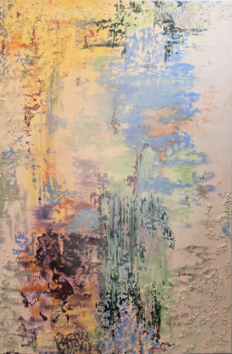 예수형, The illusion of time13, Mixed media,193.9X130.3cm, 2025