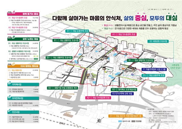 예천군 노후거주지 재생사업 구상도. 경북도 제공