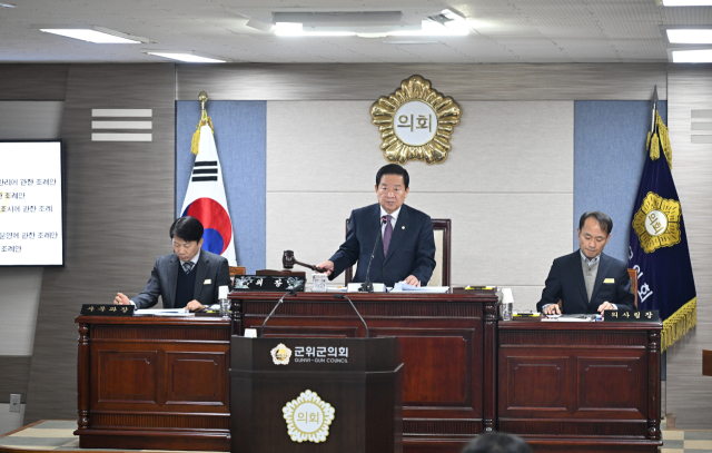 대구 군위군의회는 19일 제3차 본회의를 열고 내년도 예산안을 4천204억원으로 확정, 가결하며 의사 일정을 마무리했다. 군위군의회 제공.