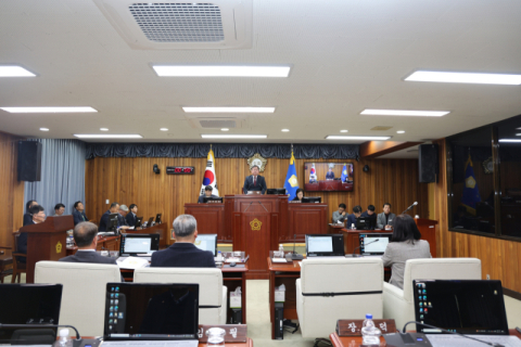 울진군의회 정례회 폐회