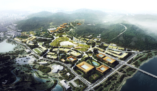 행정중심복합도시건설청이 22일 정부세종청사 중앙동 공용브리핑실에서 세종 국가상징구역(대통령세종집무실, 국회세종의사당, 시민공간) 마스터플랜 국제공모 당선작을 발표했다. 최종 당선작은 에이앤유디자인그룹건축사사무소의 