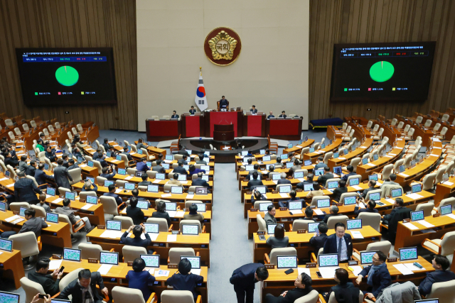 내란전담재판부 특별법, 與 주도로 국회 본회의 통과