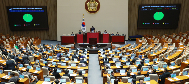 내란전담재판부 특별법, 본회의 통과…野 