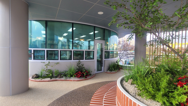 태전도서관, 야외 독서힐링공간 모습. 행복북구문화재단