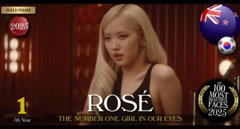 블랙핑크 로제, 세계에서 가장 예쁜 얼굴 1위…차은우도 '잘생김' 순위에 올라