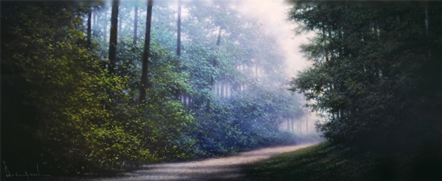 도성욱, Condition-Light, 100x40cm, Oil on canvas, 2025