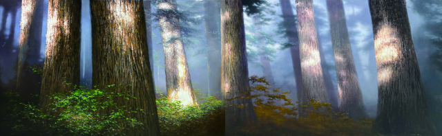 도성욱, Condition-Light, 260x80cm, Oil on canvas, 2025