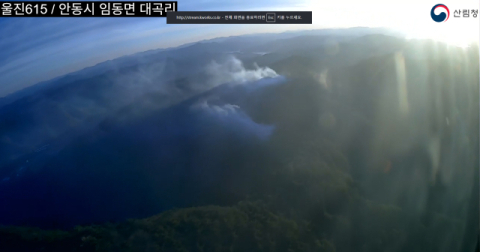 안동 임동면 산불 1시간여 만에 진화 완료