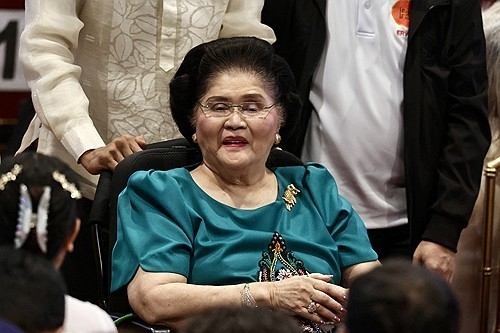 필리핀 독재자 페르디난도 마르코스의 부인 이멜다 마르코스. 올해 나이 97세다. 연합뉴스