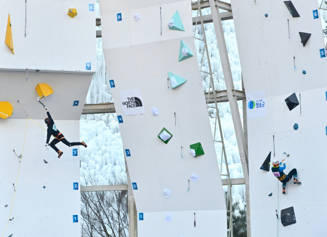 김민철·신운선 리드 정상…청송 전국 아이스클라이밍 선수권대회 성료