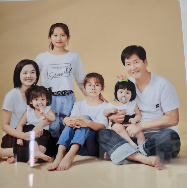 막내 연우 돌 때 찍은 가족 사진. 오상종 씨 제공