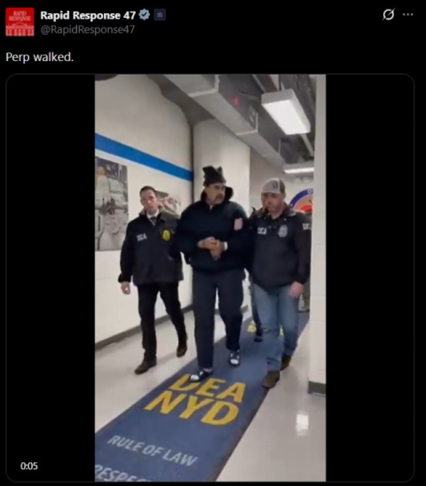 [속보] 마두로, 법정 출석 위해 뉴욕 맨해튼 연방법원 도착