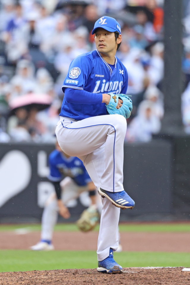 삼성 라이온즈의 백정현. 삼성 제공